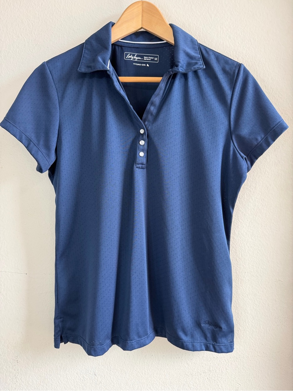 Lady Hagen Hydro-Dri Women’s Navy Blue Performance Golf Polo Shirt Medium
